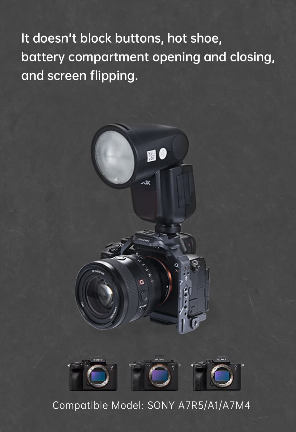 3605B】 SONY A7V/A7RV/A7IV用 ブラック